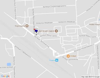 Billboard B in Uman, 6х3  m. Uman', st. Zaliznicna, bila PrivatBanku, navproti avtobusnoi zupinki, za 320m do povorotu na st. Nezaleznosti, cerez 175m pisla povorotu na provulok Izakevica ta 250m pisla pocatku st. Energeticna scheme