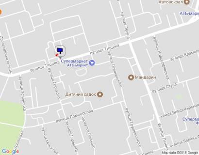 Billboard B in Uman, 6х3  m. Uman', st. Tisika, 13, navproti budinku 52, za 195m do magazinu ATB ta 250m do povorotu na st. Grusevs'kogo, cerez 65m pisla avtobusnoi zupinki ta povorotu na st. Gor'kogo scheme