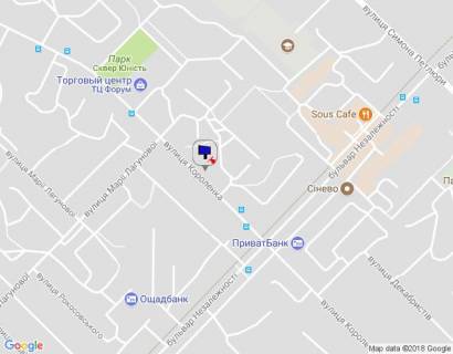 Billboard A in Brovary, 6х3  m. Brovari, st. Cornih Zaporozciv, 52, za 120m do rozvilki z st. Marii Lagunovoi, za 240m do TC Forum, cerez 220m pisla povorotu na bul'var Nezaleznosti scheme