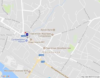 Citylight A in Vasylkiv, 1,2х1,8  m. Vasil'kiv, st. Grusevs'kogo, 19, perehid bila Furseta scheme