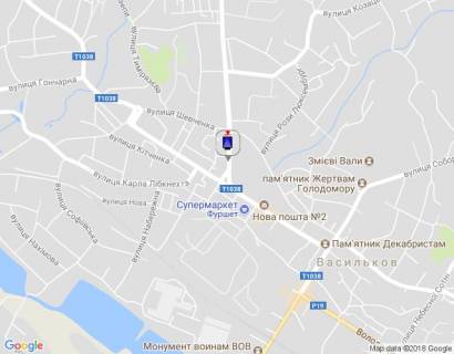 Citylight A in Vasylkiv, 1,2х1,8  m. Vasil'kiv, st. Dekabristiv, 1 bila perehodu scheme