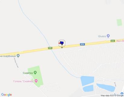 Billboard A in Parking s. Stoanka, trasa M-06 Kiiv-Cop (Zitomir), km 22+970 livo, v'izd v s. Stoanka scheme