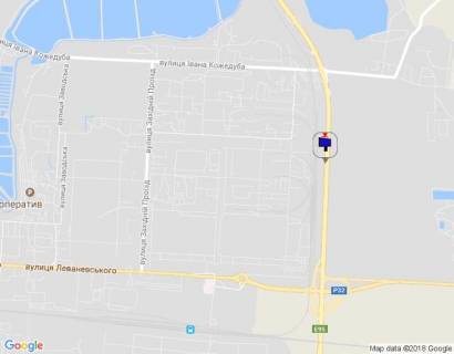 Billboard A in Bila Tserkva, 6х3  m. Bila Cerkva, trasa M-05 Kiiv-Odesa, km 85+975 pravo, cerez 795m pisla povorotu na st. Ivana Kozeduba, za 820m do rozv'azki ta povorotu na st. Levanevs'kogo, niz scheme