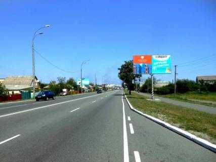 Billboard A in Brovary, 5,9х2,9  m. Brovari, st. Kiivs'ka, 66, bila avtobusnoi zupinki, cerez 440m pisla perehresta z st. Evgenia Zelens'kogo Photo 1