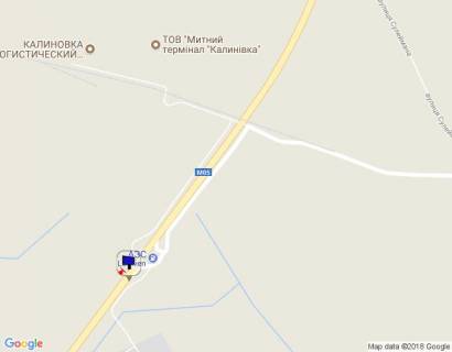 Billboard A in Kalynivka smt. Kalinivka, trasa M-05 Kiiv-Odesa, km 33+990 livo, zaizd na AZS LUXWEN scheme