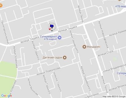 Billboard B in Uman m. Uman', st. Tisika, 13a, bila viddilenna Novoi Posti No7, za 90m do magazinu ATB ta 145m do povorotu na st. Grusevs'kogo, cerez 170m pisla avtobusnoi zupinki ta povorotu na st. Gor'kogo scheme