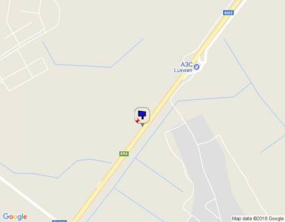 Billboard B in Kalynivka smt. Kalinivka, trasa M-05 Kiiv-Odesa, km 34+395 pravo, cerez 800m pisla rozv'azki na m. Vasil'kiv ta smt. Kalinivka scheme