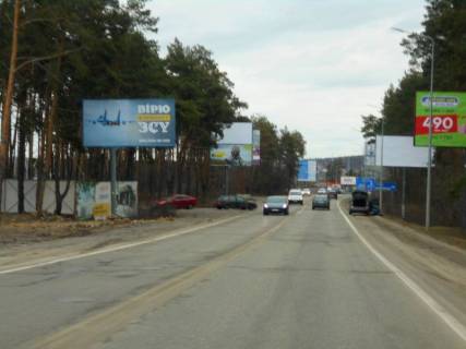 Billboard B in Bucha, 6х3  m. Buca, trasa M-07 "Kiiv-Kovel'", km 24+750 pravo, st. Sevcenka, v'izd v Gostomel' z Buci, za 500m do rozv'azki Irpin'-Gostomel'-Kiiv Photo 1