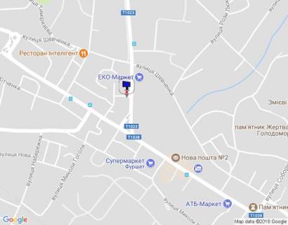 Billboard B in Vasylkiv m. Vasil'kiv, st. Dekabristiv, 1, 50 m vid perehresta z st. Grusevs'kogo, navproti EKO-Market scheme