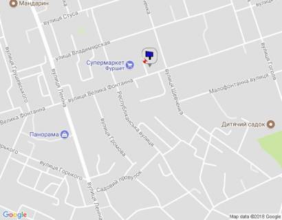 Billboard B in Uman m. Uman', st. Velika Fontanna, 37, bila magazinu Furset, stoanka magazinu Fokstrot, navproti PrivatBanku, za 85m do povorotu na st. Sevcenka, cerez 160m pisla povorotu na st. Respublikans'ka, 6-j sprava nalivo scheme