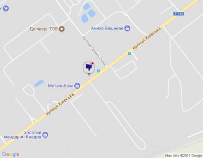 Billboard A in Vishnev, 6х3  m. Visneve, st. Kiivs'ka, cerez 100m pisla povorotu na st. Promislova (povorot na FOZZI), bila avtobusnoi zupinki scheme