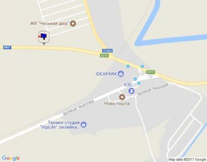 Billboard B in Bucha, 6х3  m. Buca, trasa M-07 "Kiiv-Kovel'", km 24+600 pravo, st. Sevcenka, zaizd do ZK "Aviator", viizd z Buci v Irpin', Gostomel', pered rozv'azkou Irpin'-Gostomel'-Kiiv, niz scheme