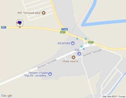 Billboard A in Bucha, 6х3  m. Buca, trasa M-07 "Kiiv-Kovel'", km 24+650 livo, st. Sevcenka, v'izd v Gostomel' z Buci, za 500m do rozv'azki Irpin'-Gostomel'-Kiiv scheme