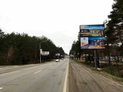 Billboard A in Bucha, 6х3  m. Buca, trasa M-07 "Kiiv-Kovel'", km 25+100 pravo, st. Sevcenka, v'izd v Bucu, ZK "Park Taun", navproti ofisu ZK "Na Proriznij", verh Photo 1