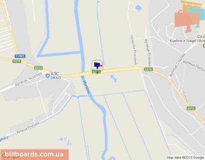 Billboard B in Irpin, 6х3  m. Irpin', trasa M-07 "Kiiv-Kovel'", km 23+100 livo, mist cerez r. Irpinka, za 650m do rozvilki Irpin'-Gostomel'-Buca, ZK "Gostomel' Rezidens", niz scheme