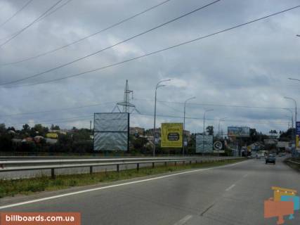 Billboard B in Irpin, 6х3  m. Irpin', trasa M-07 "Kiiv-Kovel'", km 22+950 pravo, mist cerez r. Irpinka, cerez 800m pisla rozvilki Irpin'-Gostomel'-Buca, ZK "Gostomel' Rezidens", verh Photo 1