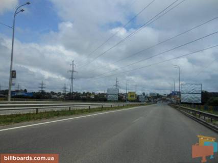 Billboard A in Irpin, 6х3  m. Irpin', trasa M-07 "Kiiv-Kovel'", km 22+975 livo, mist cerez r. Irpinka, cerez 775m pisla rozvilki Irpin'-Gostomel'-Buca, ZK "Gostomel' Rezidens", verh Photo 1