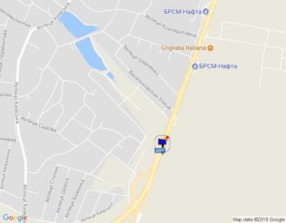 Billboard B in smt. Glevakha smt. Glevaha, trasa M-05 Kiiv-Odesa, km 26+030 livo, bila rozv'azki na m. Vasil'kiv, cerez 55m pisla avtobusnoi zupinki scheme