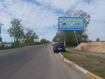 Billboard A in Bucha, 6х3  m. Buca, trasa M-07 "Kiiv-Kovel'", km 30+150 pravo, st. Nove Sose, perehresta z st. Deputats'ka, za TC Modul', navproti ZK "Varsavs'kij", ZK "Buca-Kvartal" Photo 1