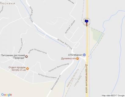 Billboard B in Lisniki (Kiev region), 6х3  Dniprovs'ke sose, trasa N-01 "Kiiv-Znam'anka", km 20+350 pravo, cerez 200m pisla povorotu na s. Lisniki, verh  scheme