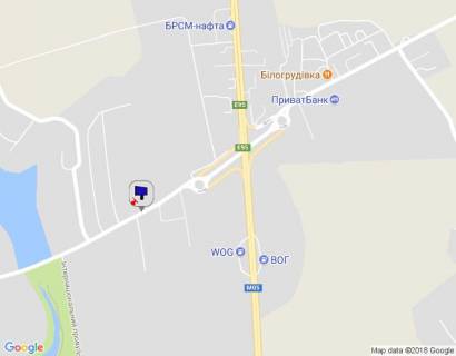 Billboard B in Uman m. Uman', st. Internacional'na, navproti 4/2, za 450m do viizdu na trasu Kiiv-Odesa, cerez 85m pisla avtobusnoi zupinki ta 110m pisla povorotu na st. Vil'amsa scheme