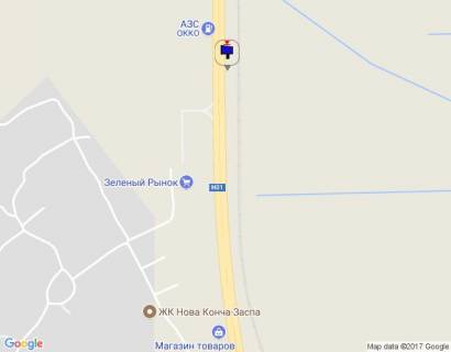 Billboard B in Khodosivka, 6х3  Dniprovs'ke sose, trasa N-01 "Kiiv-Znam'anka", km 22+700 livo scheme