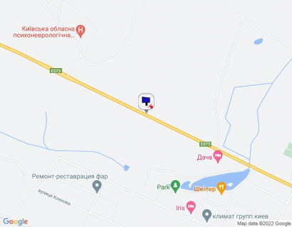 Billboard A in Vorzel, 6х3  смт. Ворзель, траса М-07 "Київ-Ковель", км 33+900 право, через 800м після повороту до ресторану "Шкіпер", за 480м до автобусної зупинки, за 550м до повороту на вул. Паркова scheme