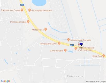 Billboard A in Pidgirtsi, 6х3  Dniprovs'ke sose, trasa N-01 "Kiiv-Znam'anka", km 28+400 pravo, bila restoranu "Tri musketeri", niz scheme