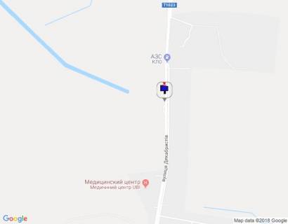 Billboard A in Vasylkiv m. Vasil'kiv, st. Dekabristiv, navproti 384, perez AZS MOTTO scheme