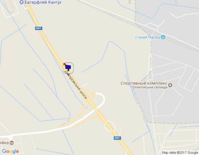 Billboard A in Kiev roads, 6х3  Dniprovs'ke sose, trasa N-01 "Kiiv-Znam'anka", km 24+820 pravo, cerez 820m pisla TC "MegaMarket", cerez 570m pisla TC "Araks", za 280m do rozv'azki na s. Krenici scheme