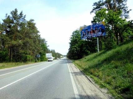 Billboard A in Kozin, 6х3  Konca-Zaspa, trasa R-01, km 35+330 livo, cerez 150m pisla povorotu do kotedznogo mistecka "Plutovo", m. Ukrainka ta avtobusnoi zupinki Photo 1
