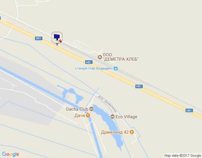 Billboard A in Kiev roads, 6х3  Dniprovs'ke sose, trasa N-01 "Kiiv-Znam'anka", km 35+600 livo, cerez 520m pisla z/d stancii, za 780m do povorotu na s. Novi Bezradici scheme