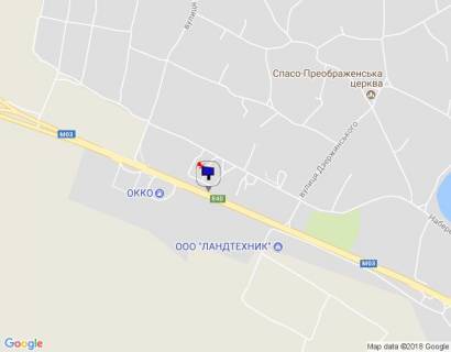 Billboard B in Ivankiv, 6х3  с. Іванків, харківська траса, траса М-03 "Київ-Харків", км 45+500 ліво, за КПП ДАІ м. Бориспіль, через 150м після АЗС ОККО, за 400м до повороту на вул. Дзержинського scheme