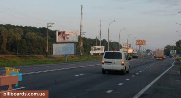 Billboard B in Lisniki (Kiev region), 6х3  Dniprovs'ke sose, trasa N-01 "Kiiv-Znam'anka", km 20+650 livo, za 150m do povorotu na s. Lisniki, verh Photo 1