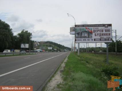 Billboard A in Lisniki (Kiev region), 6х3  Dniprovs'ke sose, trasa N-01 "Kiiv-Znam'anka", km 21+150 livo, za 250m do povorotu na s. Lisniki, za 500m do magaziniv Sil'po ta ATB, za 650m do magazinu Fora Photo 1