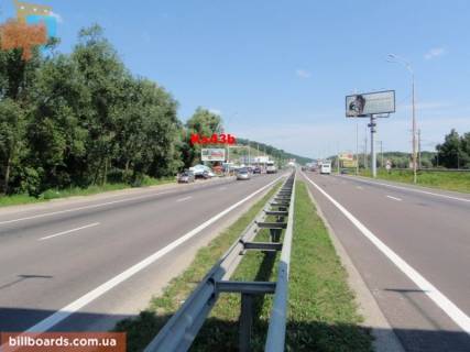 Billboard B in Lisniki (Kiev region), 6х3  Dniprovs'ke sose, trasa N-01 "Kiiv-Znam'anka", km 21+080 pravo, za 180m do povorotu na s. Lisniki, za 430m do magaziniv Sil'po ta ATB, za 580m do magazinu Fora Photo 1