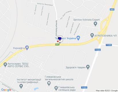 Billboard B in Glevakha, 6х3  смт. Глеваха, траса М-05 Київ-Одеса, км 27+040 право, поворот на вул. Київська, через 150м після автобусної зупинки scheme