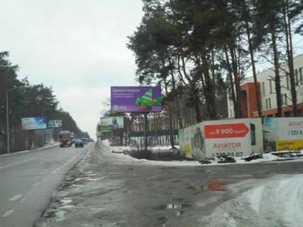 Billboard A in Bucha, 6х3  trasa M-07 "Kiiv-Kovel'", km 24+750 pravo, st. Sevcenka, viizd z Gostomela v Bucu, cerez 500m pisla rozv'azki Irpin'-Gostomel'-Kiiv Photo 1