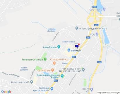 Billboard A in Obukhiv m. Obuhiv, st. Kiivs'ka, 123, na svtlofori scheme