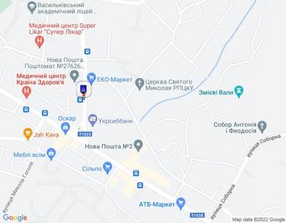 Citylight B in Vasylkiv, 1,2х1,8  m. Vasil'kiv, st. Dekabristiv, 1, bila avtobusnoi zupinki, za 100m do perehresta z st. Sevcenka ta magazinu "Eko-Market", cerez 125m pisla perehresta z st. Grusevs'kogo scheme