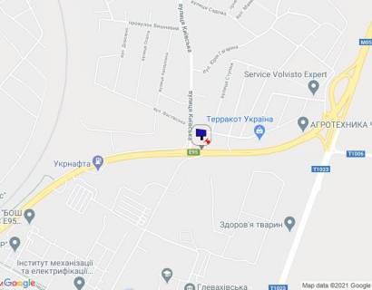Billboard A in Glevakha, 6х3  смт. Глеваха, траса М-05 Київ-Одеса, км 27+040 право, поворот на вул. Київська, за 150м до автобусної зупинки scheme