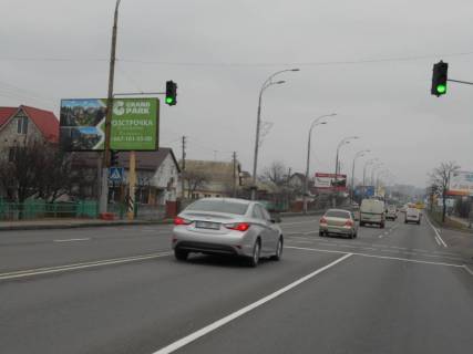 Billboard B in Brovary, 6х3  m. Brovari, st. Kiivs'ka, 49, na svitlofori, navproti avtobusnoi zupinki, cerez 380m pisla perehresta z st. Evgenia Zelens'kogo Photo 1
