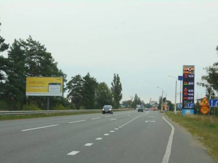 Billboard B in Vorzel, 6х3  m. Buca, trasa M-07 "Kiiv-Kovel'", km 32+000 pravo, navproti AZK  BRSM, ZK "Forest Lend" Photo 1