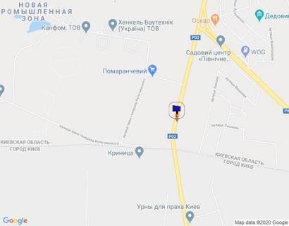 Billboard A in Vishgorod, 6х3  Траса Р-02 "Київ-Іванків-Овруч", км 18+900 право, в'їзд в м. Вишгород з площі Шевченка, за 320м до повороту на завод SANDORA та HENKEL-Україна scheme