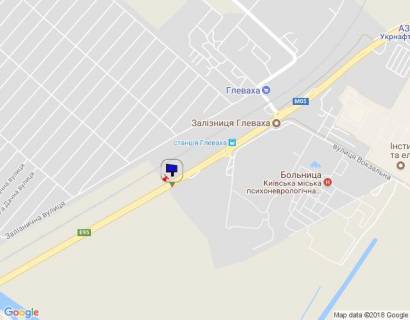 Billboard A in Glevakha, 6х3  смт. Глеваха, траса М-05 Київ-Одеса, км 29+280 ліво, за 280м до повороту на вул. Вокзальна та АЗС КЛО scheme