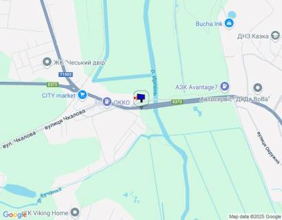 Billboard A in Irpin, 6х3  м. Ірпінь, траса М-07 "Київ-Ковель", км 23+300 ліво, міст через р. Ірпінка, виїзд з міста, через 275м після АЗС ОККО, за 500м до магазину АТБ, за 550м до магазину ФОРА scheme