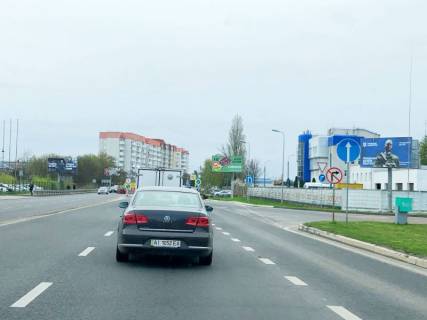 Billboard B in Boryspil, 6х3   m. Borispil', borispil's'ka trasa, trasa M-03 "Kiiv-Harkiv", km 34+920 livo, st. Kiivs'kij slah, 1, cerez 420m pisla magazinu Epicentr, cerez 120m pisla AZS WOG, za 160m do povorotu na st. Cumac'ka ta avtobusnoi zupinki, za 500m do AZS KLO, Photo 1