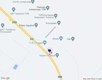 Billboard A in Kalynivka, 6х3  с. Калинівка, траса М-01 "Київ-Чернігів-Нові Яриловичі", км 34+550 право, об'їзд м. Бровари, через 100м після Бауміт-Україна, за 250м до повороту на вул. Броварська та Рабен Україна scheme