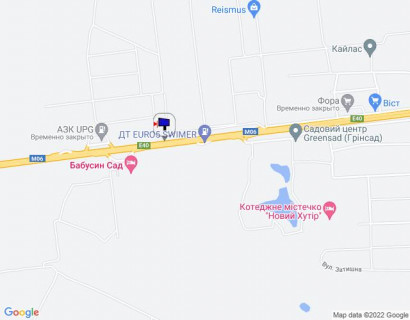 Billboard B in With. Mila, 6х3  с. Мила, траса М-06 "Київ-Чоп" (Житомир), км 27+050 право, за 300м до ресторану "Два бобра", через 350м після АЗС GLUSCO scheme