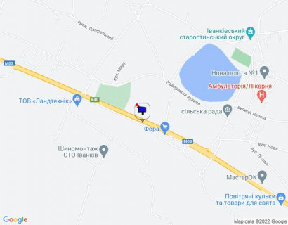 Billboard A in Ivankiv, 6х3  с. Іванків, харківська траса, траса М-03 "Київ-Харків", км 46+350 право, за 100м до магазину Фора, за 400м до автобусної зупинки та повороту на вул. Пролетарська, через 1км після АЗС ОККО scheme